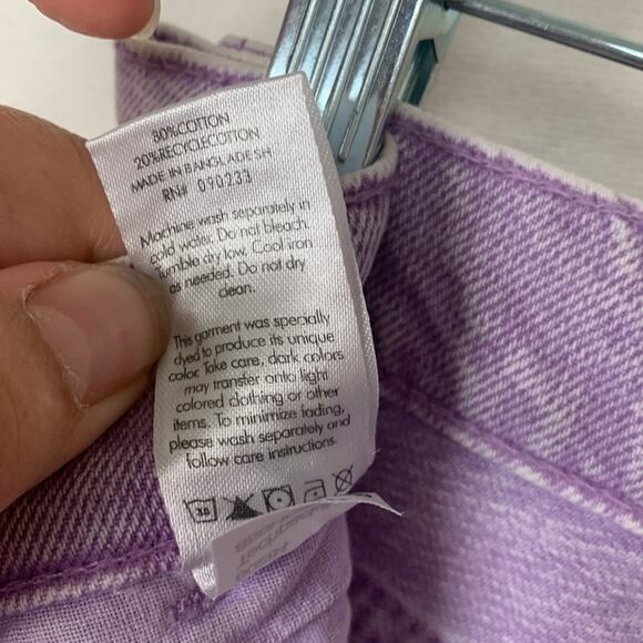 Pacsun womens size 30 baggy carpenter lilac jeans purple wide leg basic grunge - Picture 8 of 11